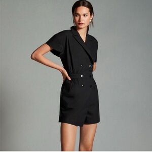 Maeve Cotton Poplin Blazer Romper